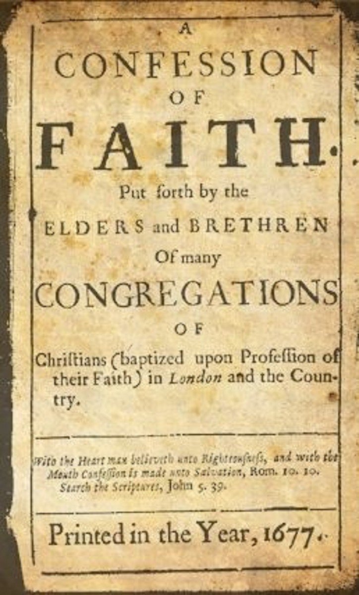 Capa da Confissão Batista de Londres de 1689